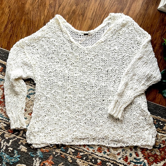 Beautiful free people white chunky sweater - Picture 1 of 4